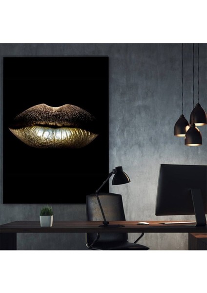 Dekoratif Great Lips Kanvas Tablo