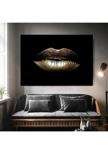 Dekoratif Great Lips Kanvas Tablo