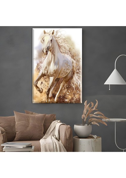 |Şık At Tablosu 47 |Çerçevesiz Kanvas Tablo