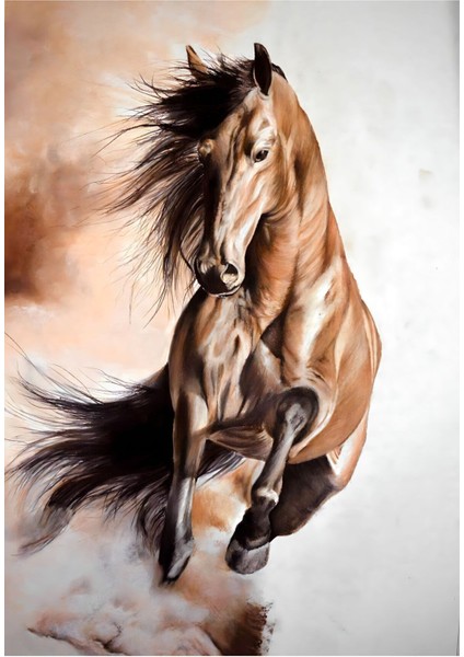 |Şık At Tablosu 1|Çerçevesiz Kanvas Tablo fiyatları