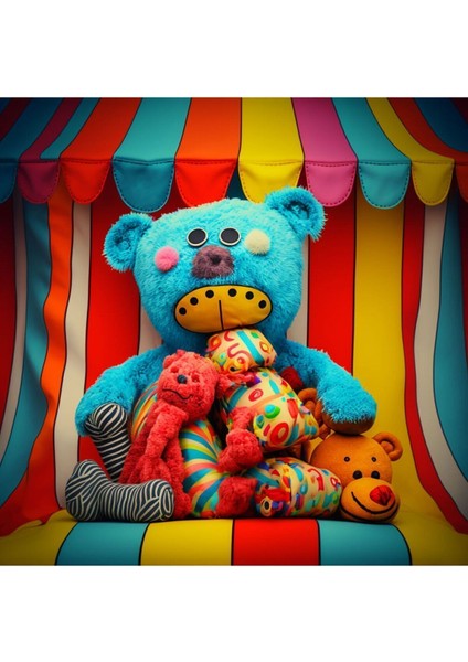 Ayıcık Peluş Çocuk Odasına Asmalık Kanvas Tablo fiyatları