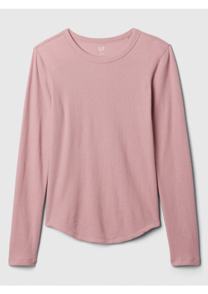 Kadın Pembe Waffle Örgü T-Shirt fiyatları