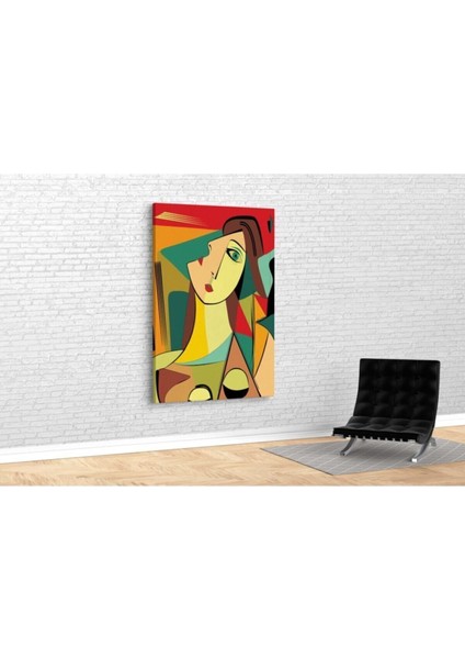 Picasso Stili Soyut Kadın Kanvas Tablo