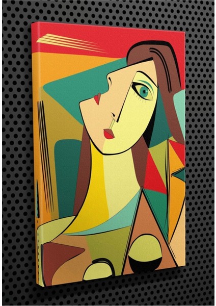 Picasso Stili Soyut Kadın Kanvas Tablo