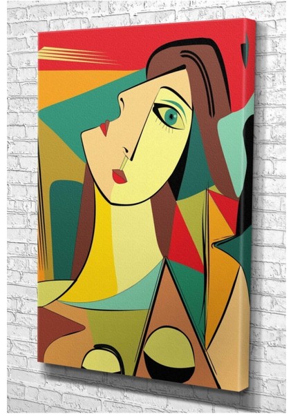 Picasso Stili Soyut Kadın Kanvas Tablo