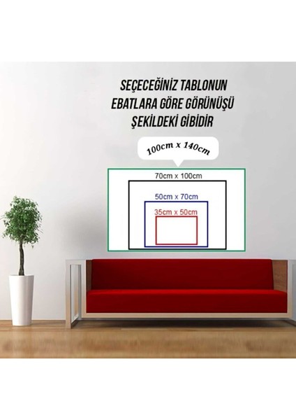 Dekoratif Teslimiyet Kanvas Tablo