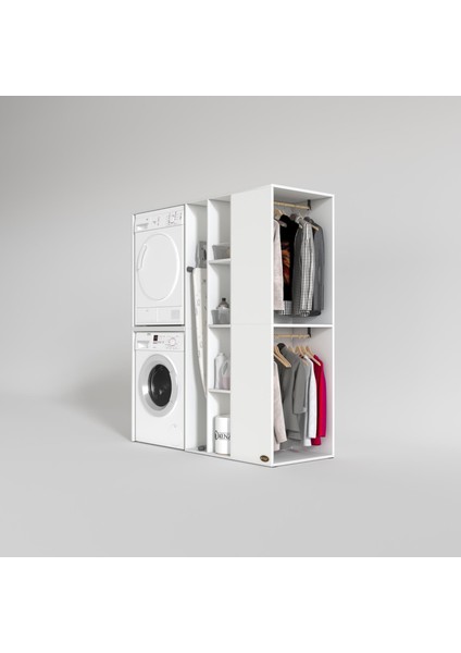 Kenzlife çamaşır-kurutma makinesi dolabı ve giysi dolabı kazvinimdf sağ byz 180*160*60 % 100 FULL MDF