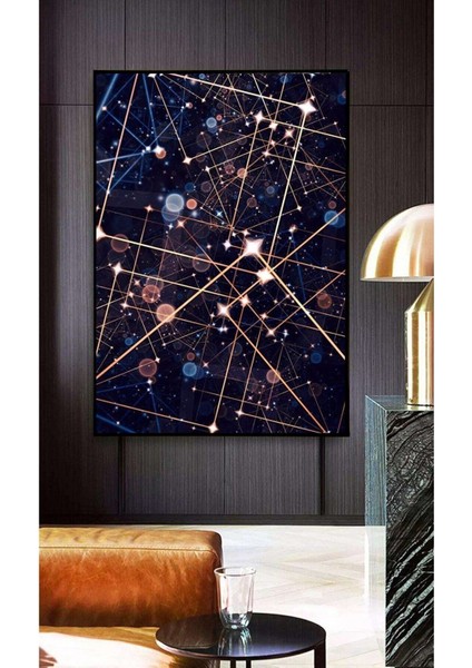 Dekoratif Soyut Sanat Ahşap Kanvas Tablo