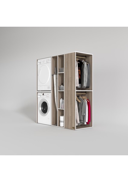 Kenzlife çamaşır-kurutma makinesi dolabı ve giysi dolabı kazvini sağ crd 180*160*60 banyo fiyatları