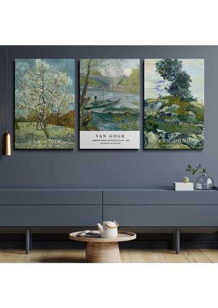 3'Lü Set Kanvas Duvar Tablosu Canvas Tablo Boho Klasik Modern Eu 206