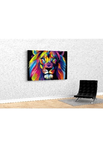 Soyut Aslan Kanvas Tablo fiyatları
