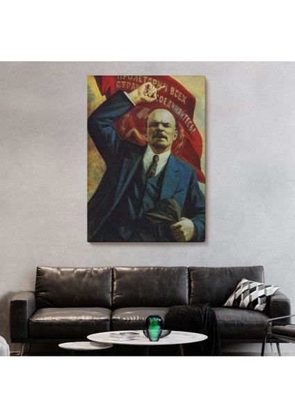 Modagos067 Vladimir Ilyic Lenin Dekoratif Duvar Tablosu-6235