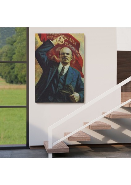 Modagos067 Vladimir Ilyic Lenin Dekoratif Duvar Tablosu-6235