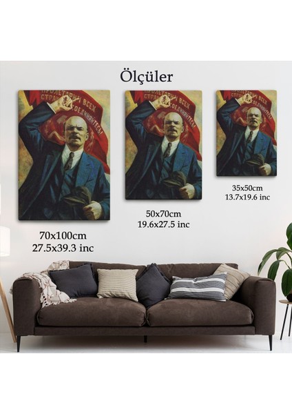 Modagos067 Vladimir Ilyic Lenin Dekoratif Duvar Tablosu-6235