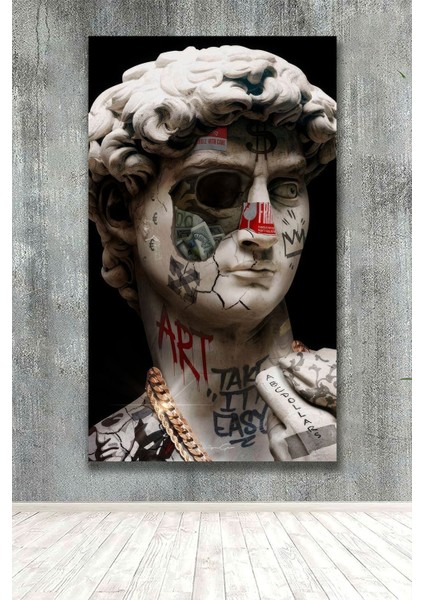 Sculpture Art Dekoratif Kanvas Tablo