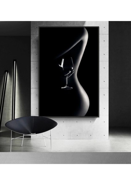 Dekoratif Women & Black Kanvas Tablo