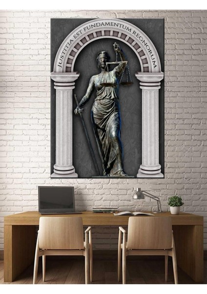 Hukuk Bürosu Tabloları, Adalet Tanrıçası Themis Silver Hkk15