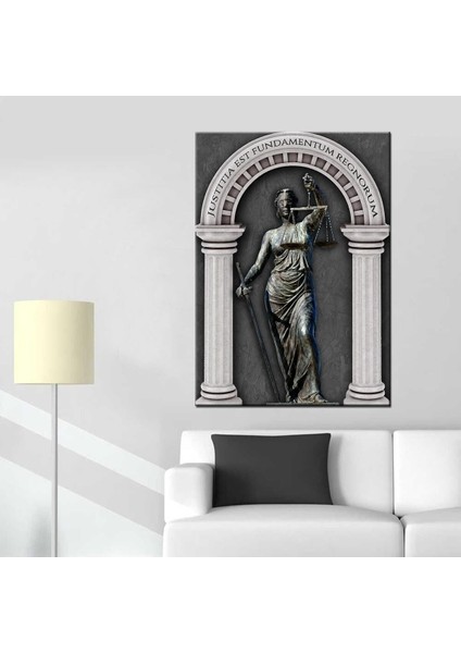 Hukuk Bürosu Tabloları, Adalet Tanrıçası Themis Silver Hkk15