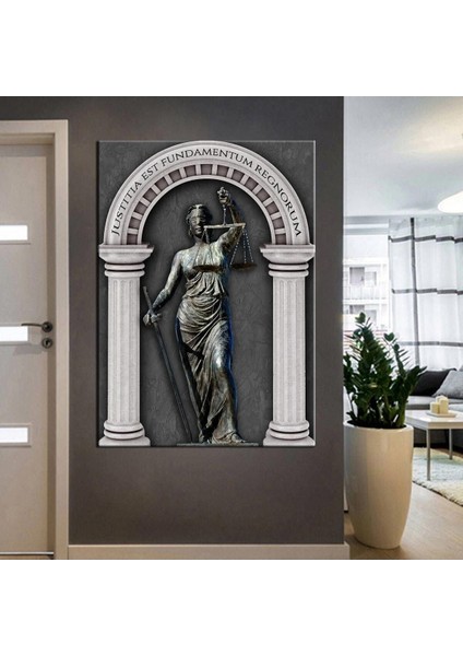 Hukuk Bürosu Tabloları, Adalet Tanrıçası Themis Silver Hkk15