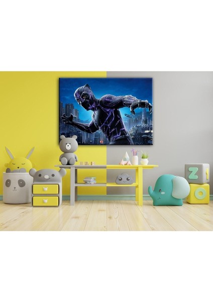 Black Kara Panter Çocuk Odası Tabloları