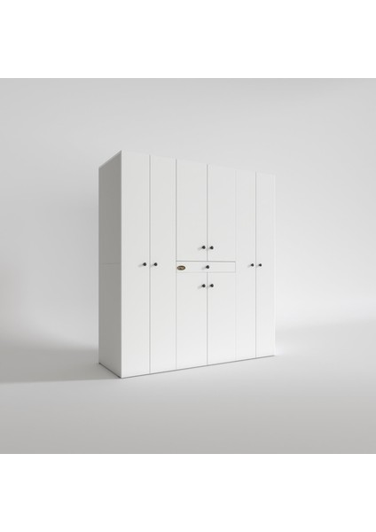 Kenzlife çamaşır-kurutma makinesi dolabı nazzam byz 187*170*60 çekmeceli raflı banyo modelleri