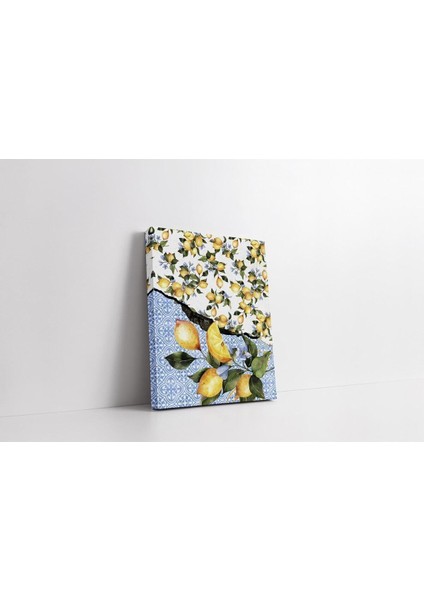 Kanvas Tablo Limon Ve Blue Blanc Tema 1288
