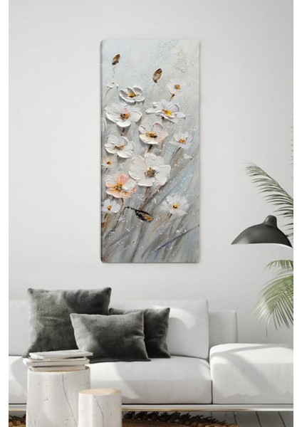 Garden Flowers Dikey Kanvas Tablo