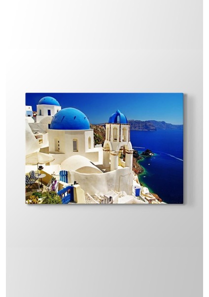 Santorini Yunanistan Tablosu