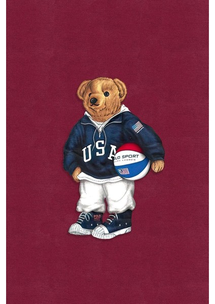 Kanvas Tablo Teddy Bear Bordo Desenli 951 fiyatları