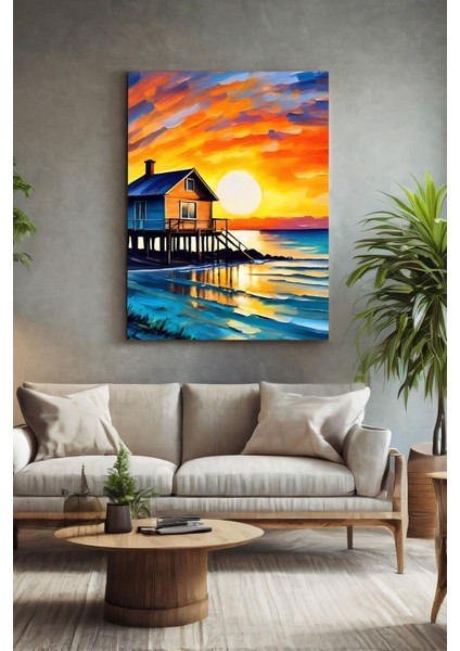 Günbatımı Kanvas Tablo - Duvar Tablosu - Canvas Tablo Duvar Dekoru