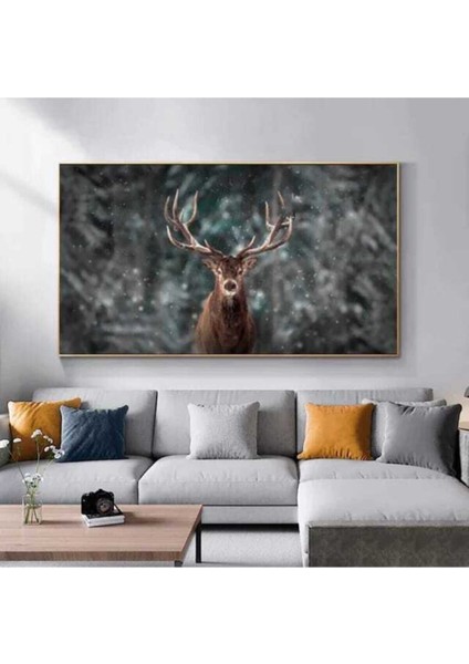 Dekoratif Deer Kanvas Tablo