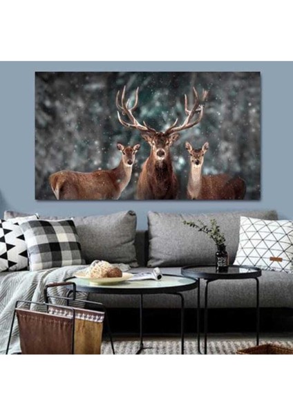 Dekoratif Deer Kanvas Tablo