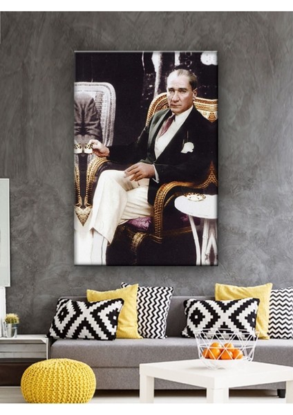 Atatürk Kanvas Tablo Dekoratif Atatürk Portre Tablo 2