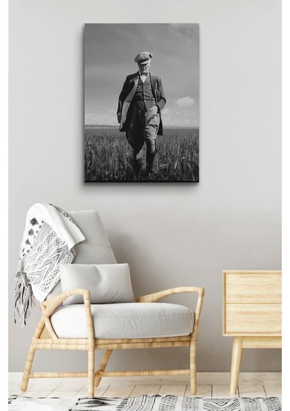 Atatürk Kanvas Tablo Dekoratif Atatürk Portre Tablo 250