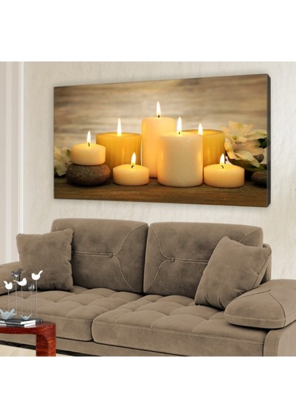 Sarı Mum Tablo 60x120cm