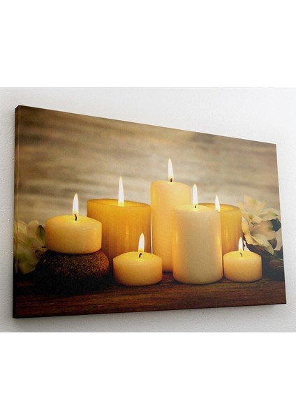 Sarı Mum Tablo 60x120cm
