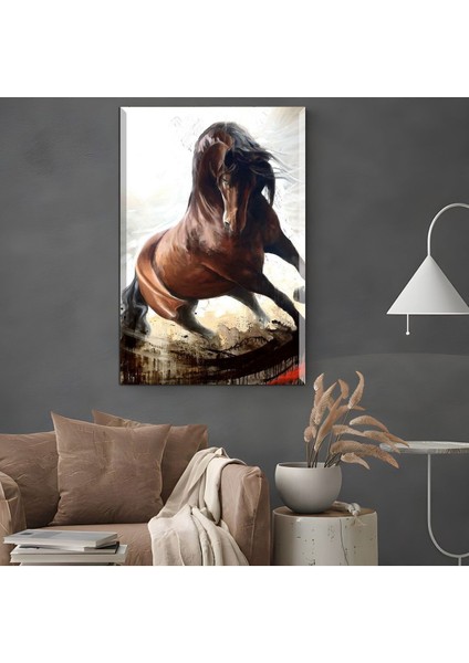 |Şık At Tablosu 19 |Çerçevesiz Kanvas Tablo