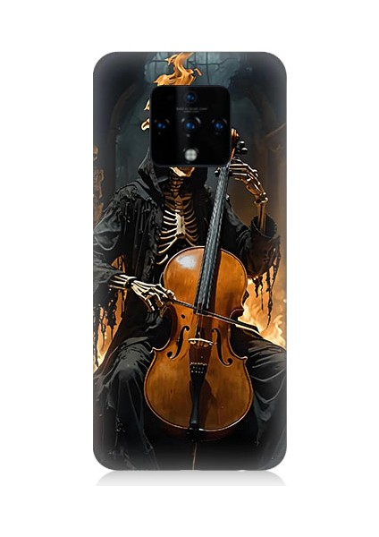 Tecno Camon 16 Uyumlu Iskelet Çello Desenli Silikon Kılıf