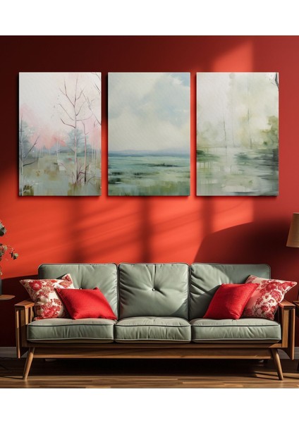 3'Lü Set Kanvas Duvar Tablosu Canvas Tablo Boho Klasik Modern Eu 220