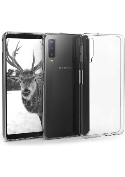 Samsung Galaxy A7 2018 (A750) 2.0 MM Korumalı Silikon Kılıf Şeffaf