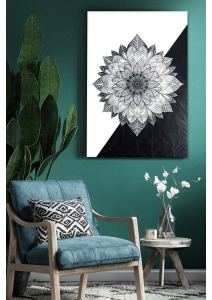 Mandala Bohem Kanvas Tablo - Duvar Tablosu - Modern Canvas Tablo - Duvar Dekorasyonu