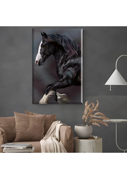 |Şık At Tablosu 52 |Çerçevesiz Kanvas Tablo