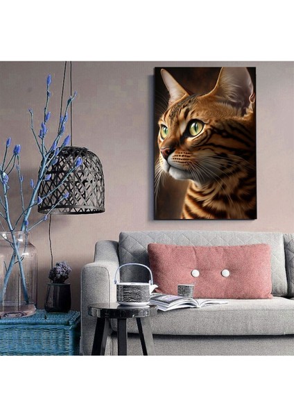 Bengal Kedı Kanvas Tablo