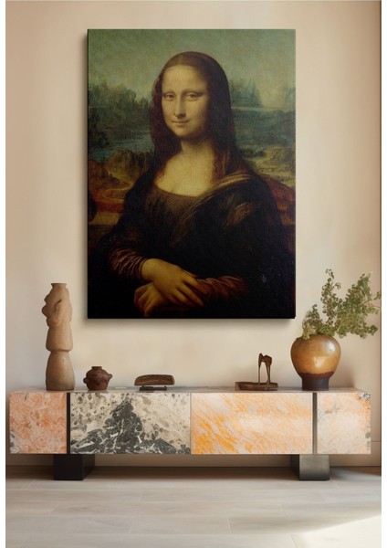 Mona Lisa Kanvas Duvar Tablosu Tekli Klasik Canvas Tablo 116