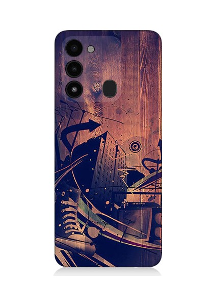 Tecno Spark 8c Uyumlu Karanlık Tiyatro Desenli Silikon Kılıf