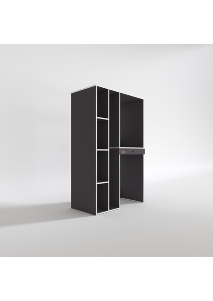 Kenzlife çamaşır-kurutma makinesi dolabı gutas sol gri 187*120*60 çekmeceli banyo modelleri