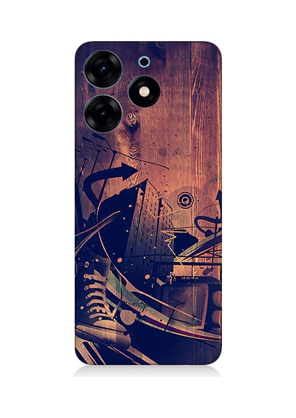 Tecno Spark 10 Pro Uyumlu Karanlık Tiyatro Desenli Silikon Kılıf