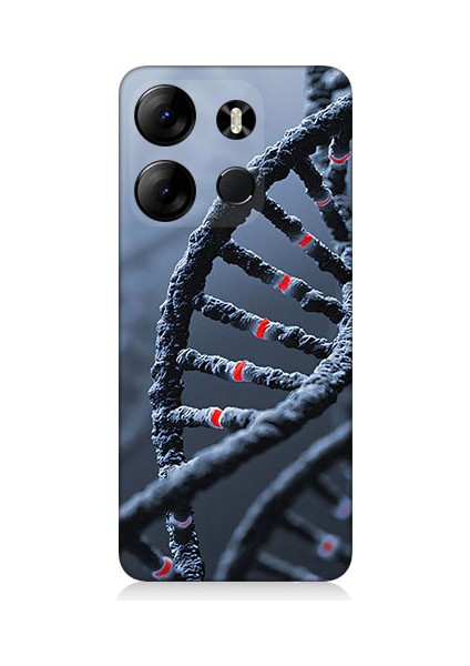 Tecno Spark Go 2023 Uyumlu Dna Sarmalı Desenli Silikon Kılıf