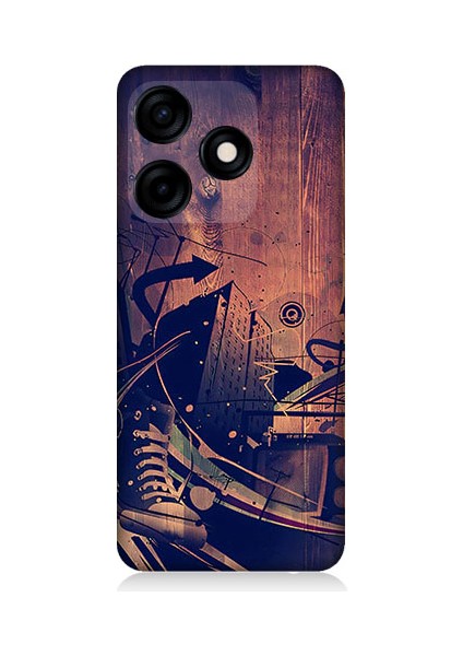 Tecno Spark 10C Uyumlu Karanlık Tiyatro Desenli Silikon Kılıf