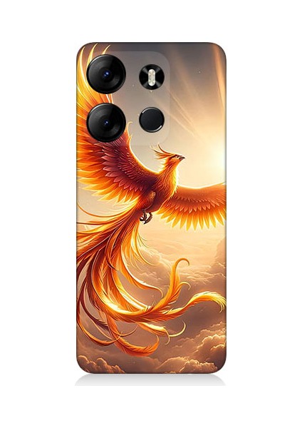 Tecno Spark Go 2023 Uyumlu Anka Kuşu Desenli Silikon Kılıf